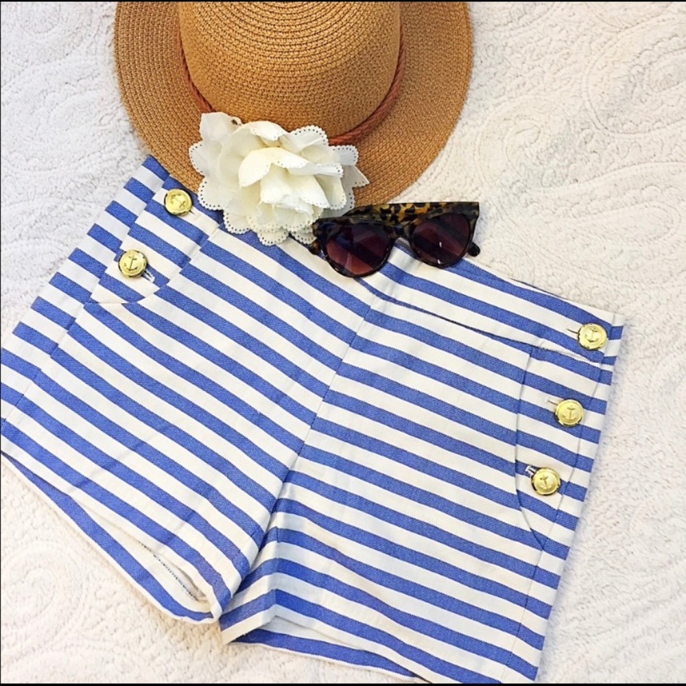 Saint Tropez high waisted nautical shorts